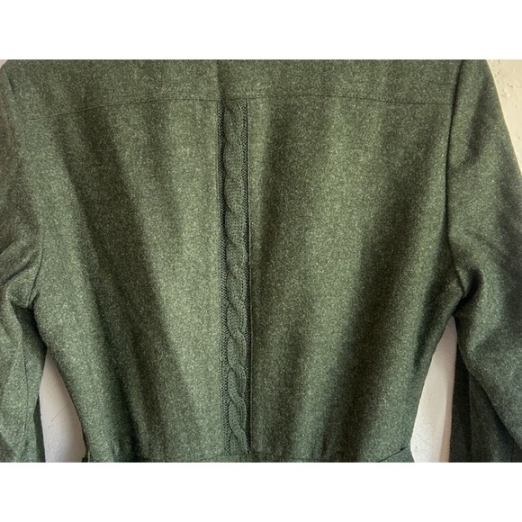 Vintage Lodenfrey Green Wool Coat Dress Heritage Loden Dark Academia 42 EU - Picture 14 of 14